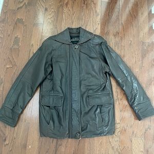 LNR genuine leather dark brown women’s jacket